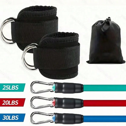 3-Pack Ankle Resistance Bands, Ankle Bands for Working Out with Cuffs