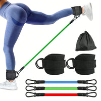 3-Pack Ankle Resistance Bands, Ankle Bands for Working Out with Cuffs