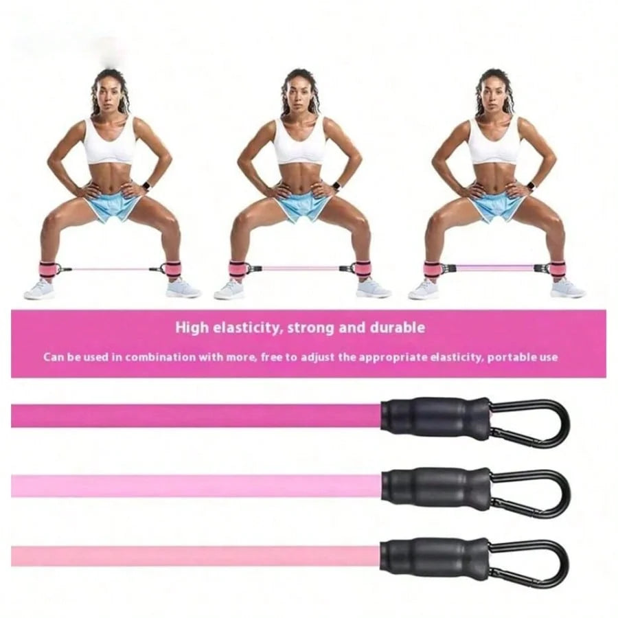 3-Pack Ankle Resistance Bands, Ankle Bands for Working Out with Cuffs