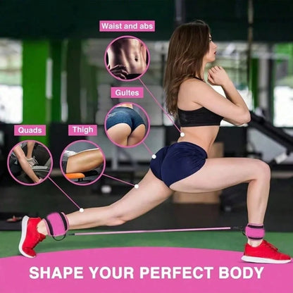 3-Pack Ankle Resistance Bands, Ankle Bands for Working Out with Cuffs