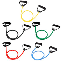 Strength Training Bands with Handles, Exercise Pull‑Rope Resistance Bands