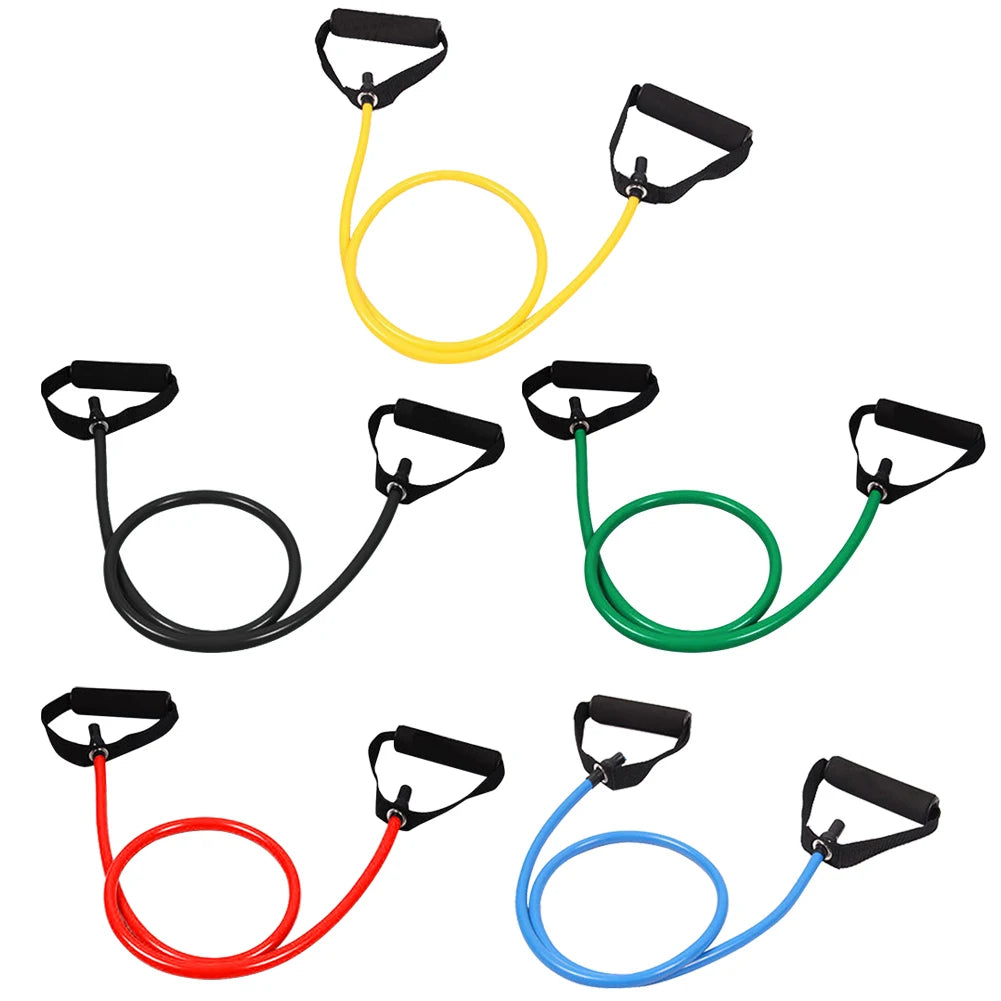 Strength Training Bands with Handles, Exercise Pull‑Rope Resistance Bands