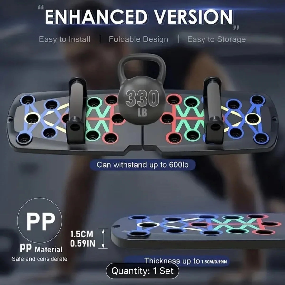 Solid Push-Up Board, Multi-Functional Push-Up Stands