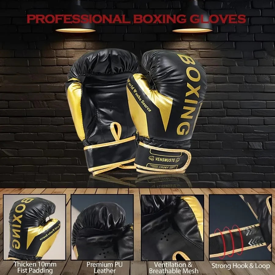 4ft Heavy Punching Bag Set with Gloves