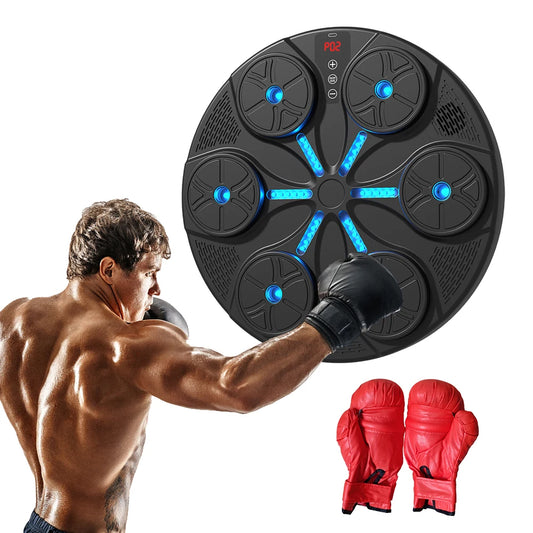 Music Boxing Wall Target with Gloves, USB Charging