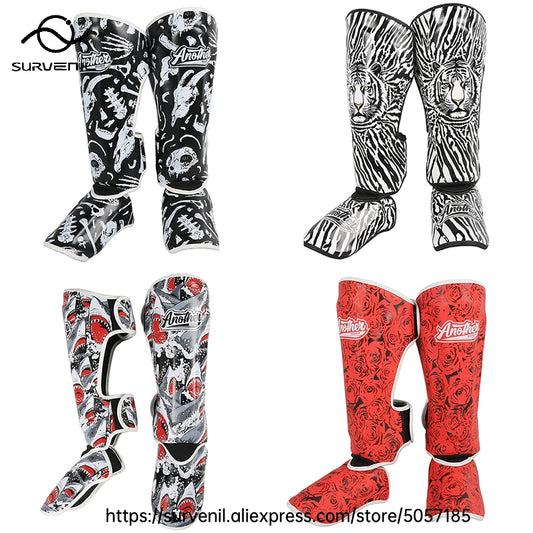 Shin Guards Kickboxing Muay Thai Leg Instep Protection Pads Men