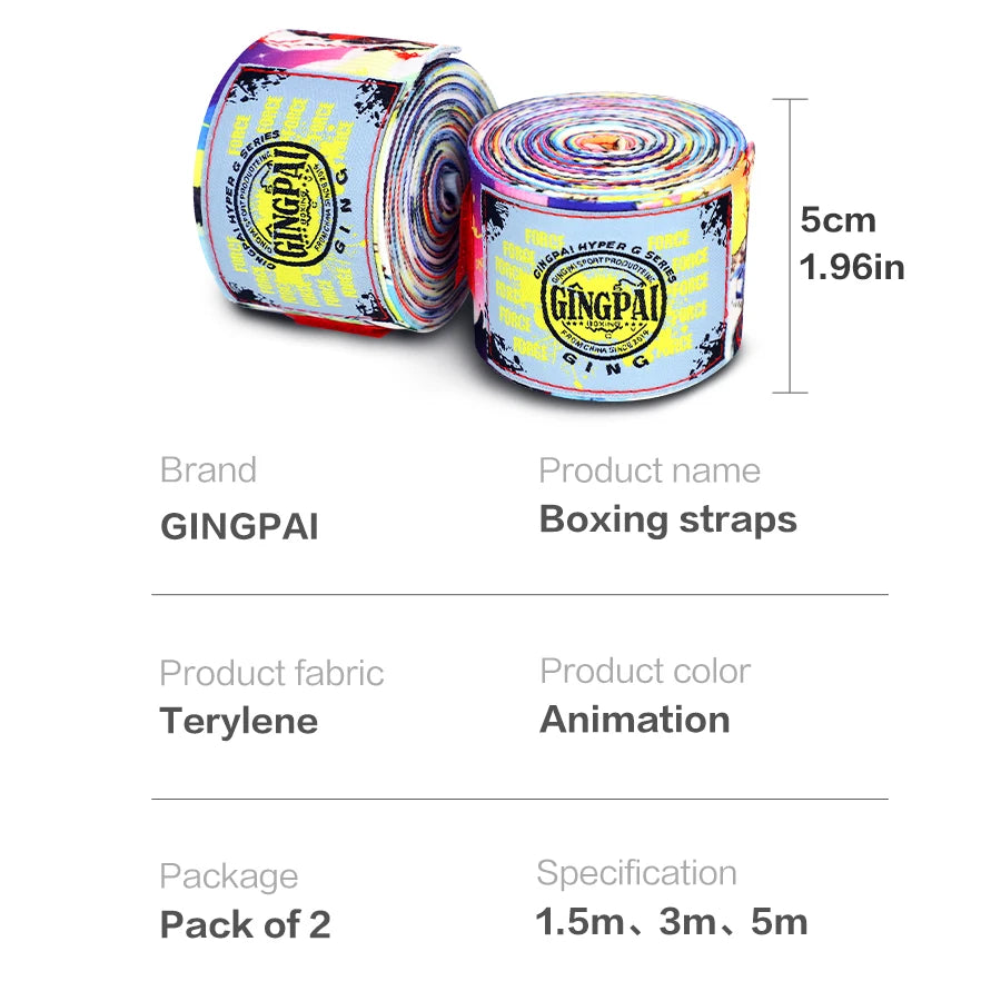 1.5/3/5M 1 Pair Boxing Bandage Muay Thai Taekwondo Sanda Handbands For Wrist Wraps Combat Protect Boxing Training Bandages