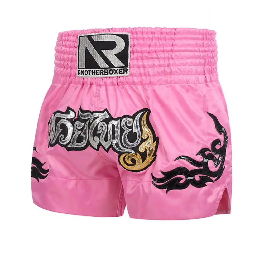 Adults Muay Thai Cord Design Kickboxing Shorts Boys Girls Martial Arts