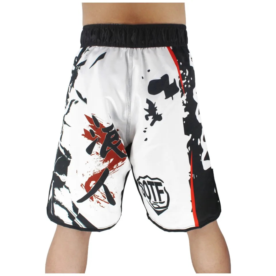 Elastic waist Bushido Fitness fierce ninja combat sport boxing shorts
