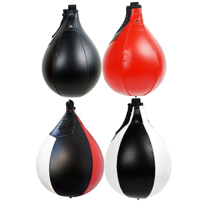 PU Leather Boxing Ball Punch Bag Speedballs Fitness Pear-Shaped Mma Training