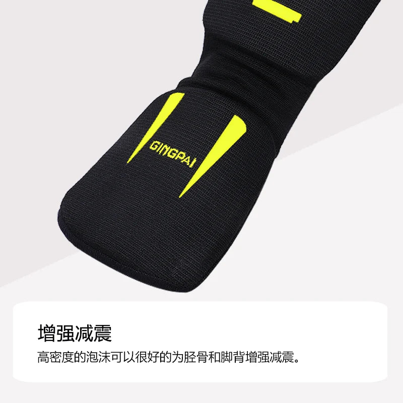 Taekwondo Boxing Leggings Ankle Shin Protection Karate MMA Muay Thai Shin Pads Protector