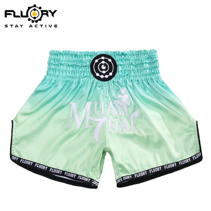 Floral Beautiful Gradient Women's Muay Thai Shorts Fighting Martial Arts