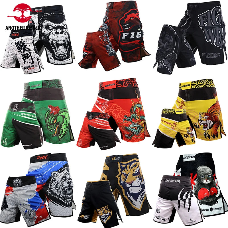 Tiger MMA Pants Combat Boxing Shorts for Men Fitness Gym Sports Jiu-Jitsu Kickboxing Muay Thai Shorts Crossfit BJJ Fight Wear