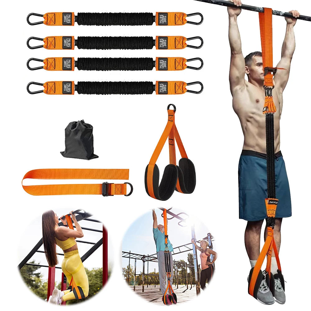 Full-Body Resistance Bands Set, Home Gym Pilates & Strength Kit