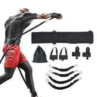 Boxing Resistance Bands with Waist Strap  Adjustable Waist Trainer Resistance Band