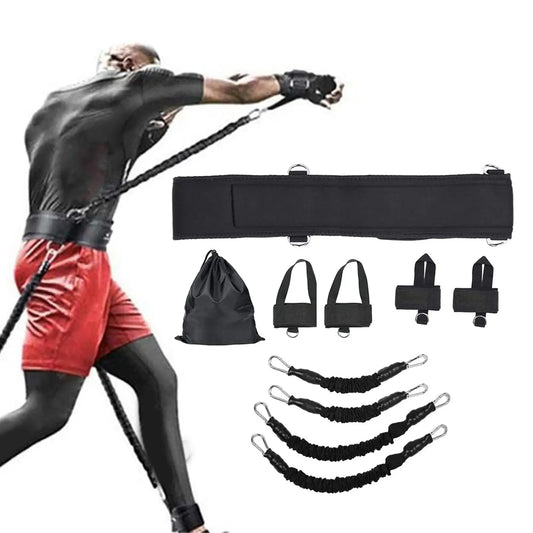 Boxing Resistance Bands with Waist Strap  Adjustable Waist Trainer Resistance Band