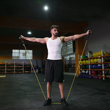 Strength Training Bands with Handles, Exercise Pull‑Rope Resistance Bands