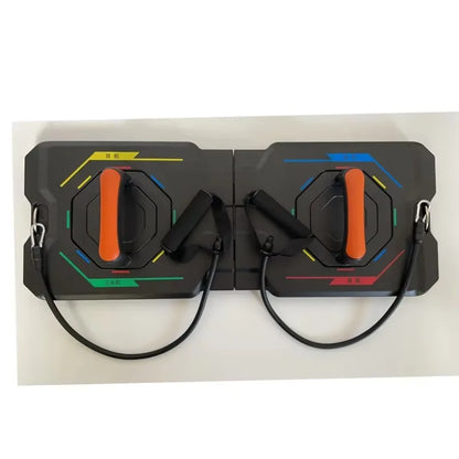 20-in-1 Multifunctional Push-Up Board Home Gym Workout Stands + Resistance Bands