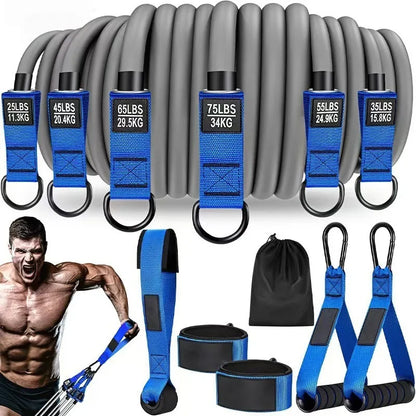 1 Set of Advanced Resistance Belt with Handle Heavy Sports Belt for Strength Training Home Gym and Fitness Exercise