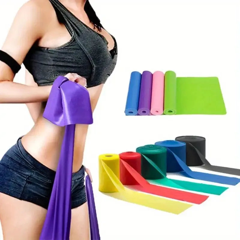 3pcs Elastic Workout Bands, Yoga Tension & Resistance Bands