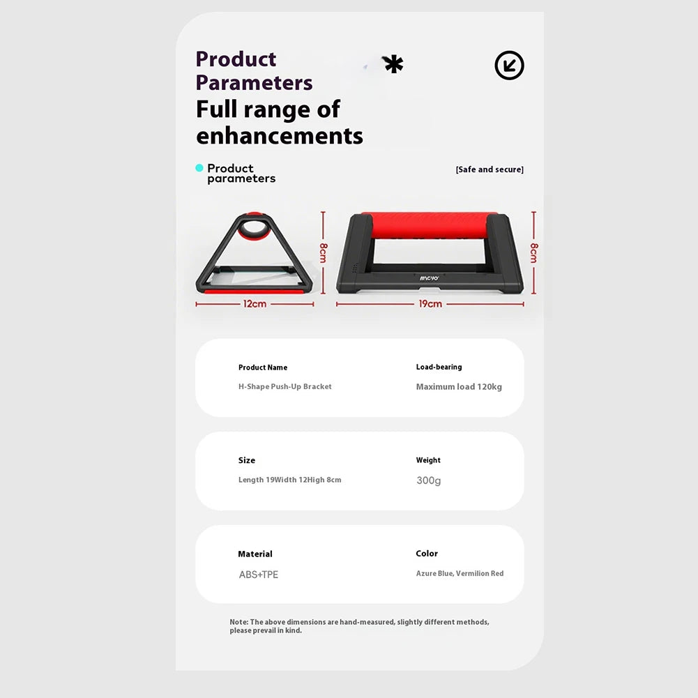 2-Pack Push-Up Handles, Non-Slip Push-Up Bars