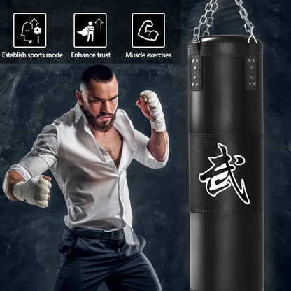 4ft Heavy Punching Bag Set with Gloves