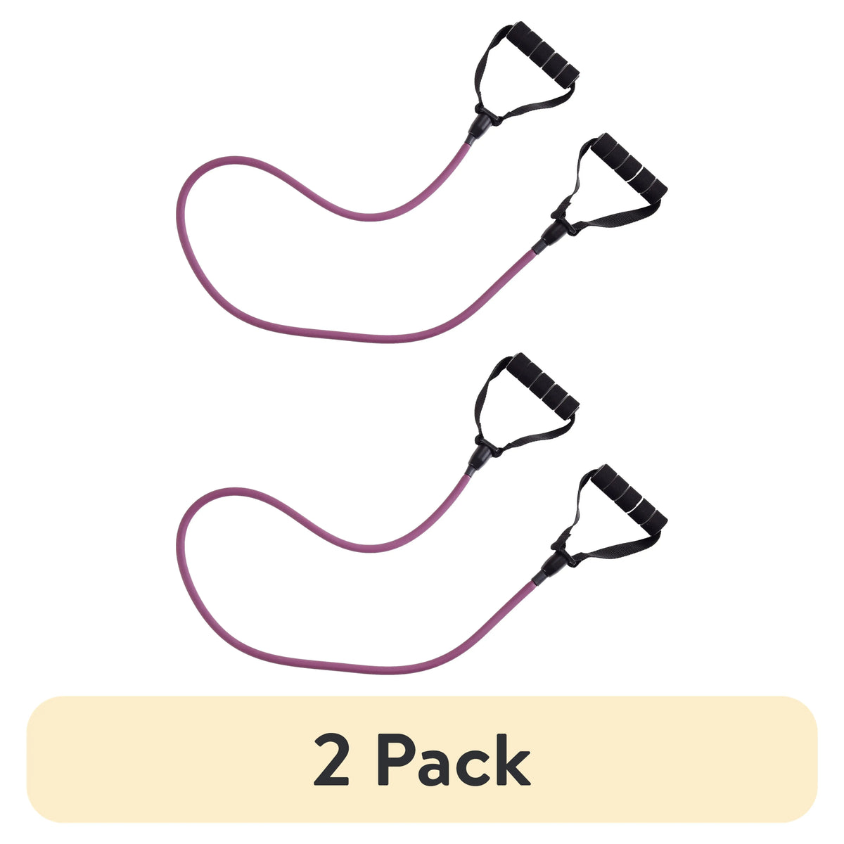 [2-Pack] Purple Medium Resistance Fitness Bands
