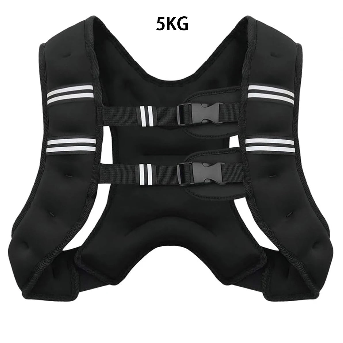 Weighted Vest with Reflective Stripes for Workout Strength Training Running Fitness ,Muscle Building Weight Loss Weightlifting