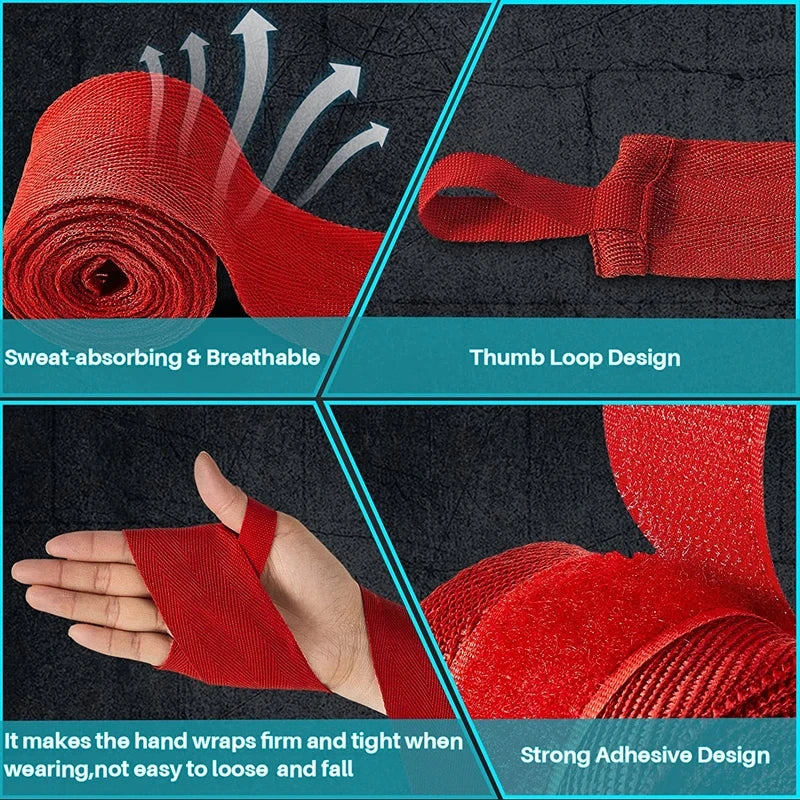 Cotton Boxing Hand Wraps (2.5m)