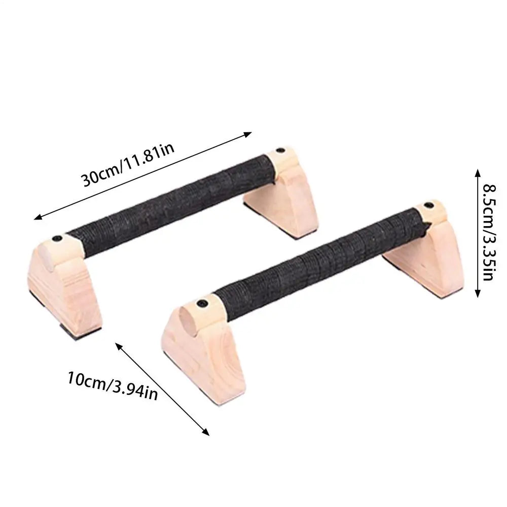 Wooden Push-Up Stand, Non-Slip Push-Up Bars