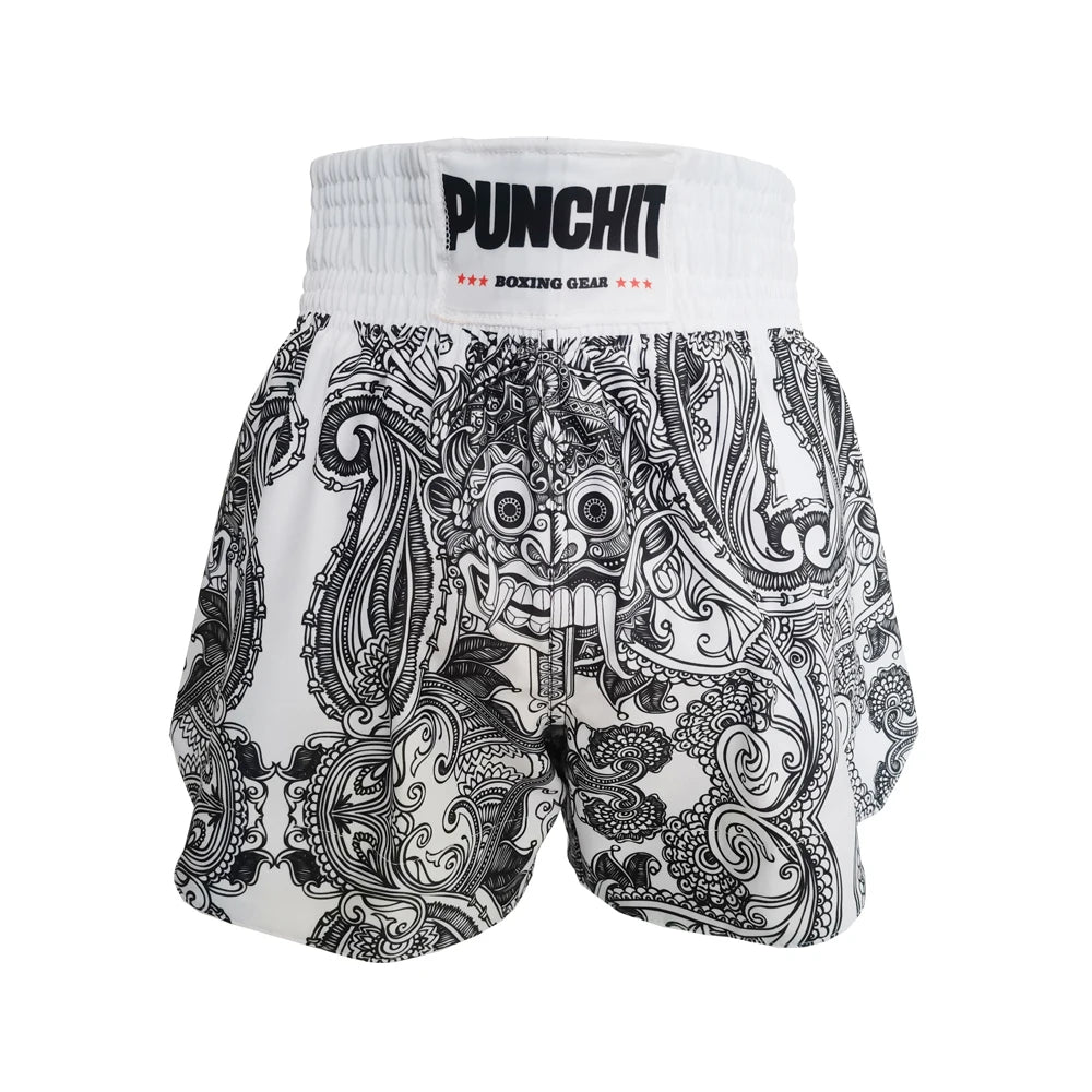 Punchit Muay Thai Fight Shorts Breathable Kick Boxing Pants Women Men MMA