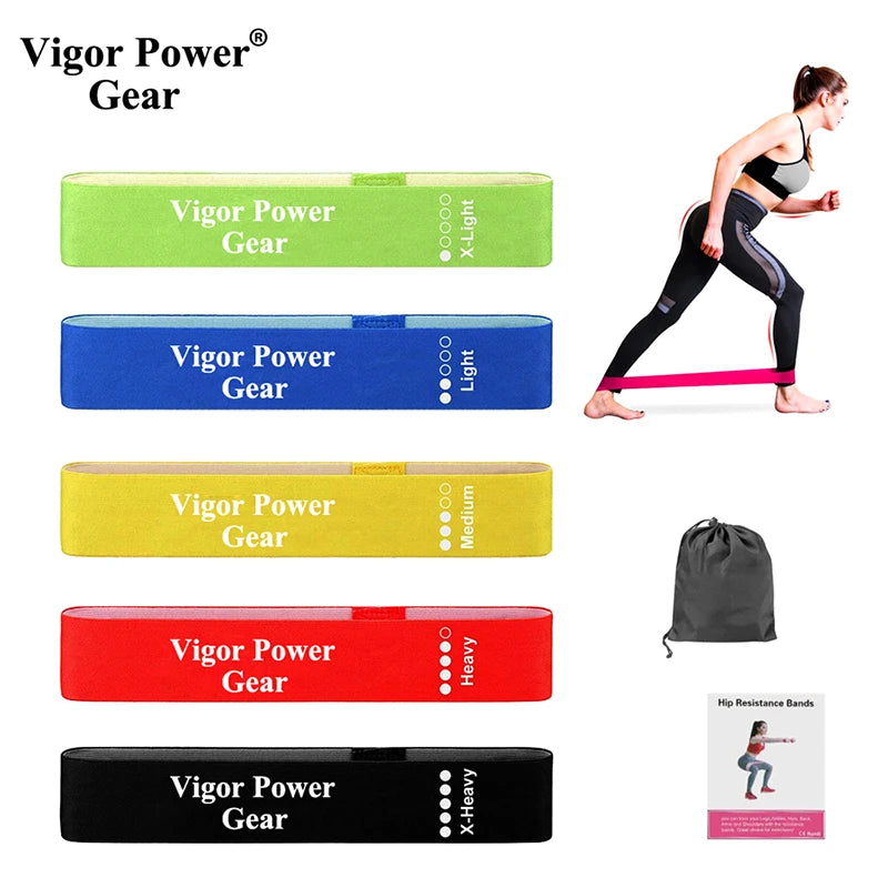 5-Pack Booty Bands, Fabric Resistance Bands for Glutes