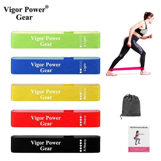 5-Pack Booty Bands, Fabric Resistance Bands for Glutes