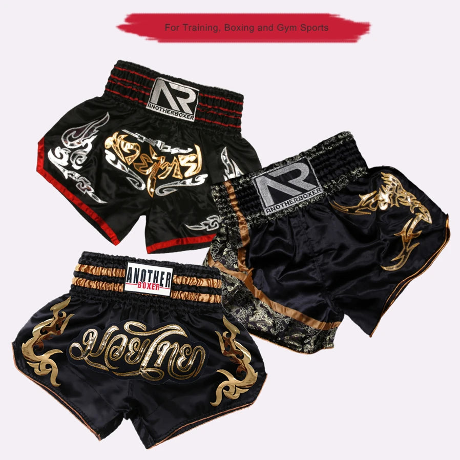 Boxing Shorts for Men Women Children, High Grade Muay Thai Man