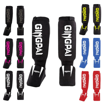 Taekwondo Boxing Leggings Ankle Shin Protection Karate MMA Muay Thai Shin Pads Protector