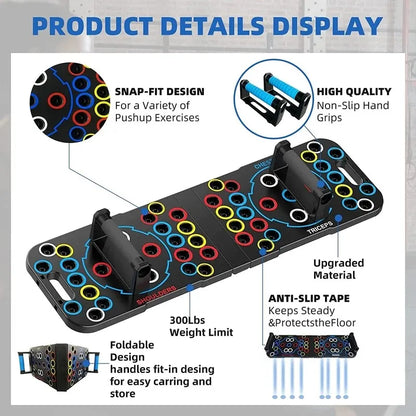 Push-Up Support Board, Multifunctional Exercise Board
