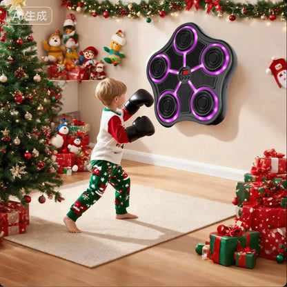 Smart Music Boxing Machine, Wall-Mounted, Adjustable Height
