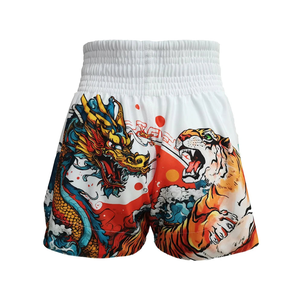 Punchit Muay Thai Fight Shorts Breathable Kick Boxing Pants Women Men