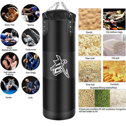 120cm Heavy Boxing Punch Bag Set
