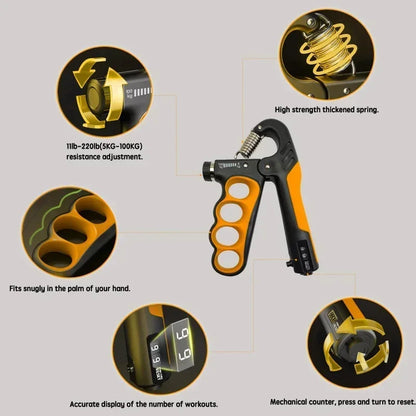 Electronic Grip Strengthener (5–100kg)