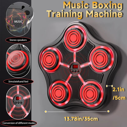 Smart Music Boxing Machine, Wall-Mounted, Adjustable Height