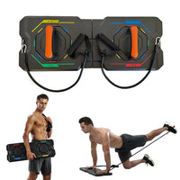 20-in-1 Multifunctional Push-Up Board Home Gym Workout Stands + Resistance Bands