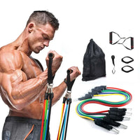 5-Tube Fitness Resistance Band, Multifunction Elastic Tension Rope