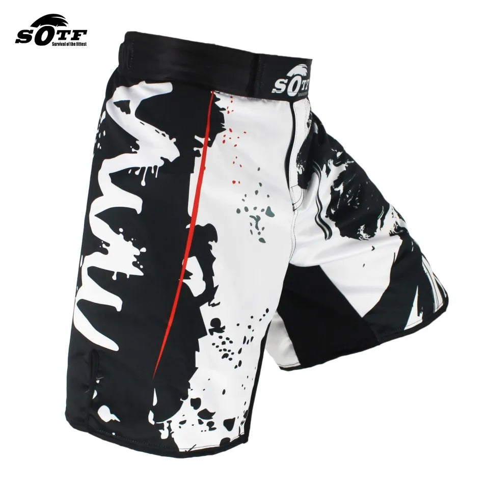 Elastic waist Bushido Fitness fierce ninja combat sport boxing shorts