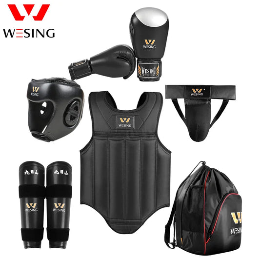Wesing 6-Piece Wushu Sanda Kickboxing Protection Set