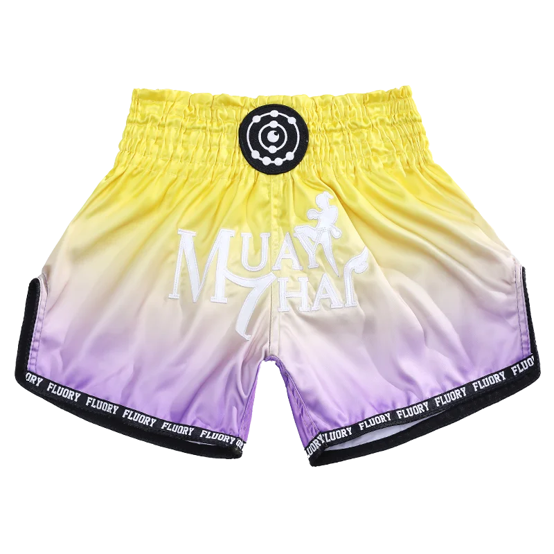 Floral Beautiful Gradient Women's Muay Thai Shorts Fighting Martial Arts
