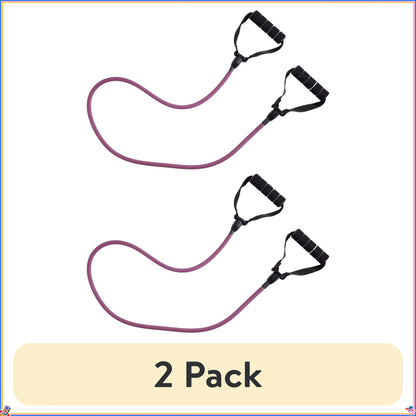 [2-Pack] Purple Medium Resistance Fitness Bands