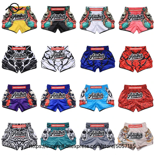 Muay Thai Shorts for Men Women Breathable