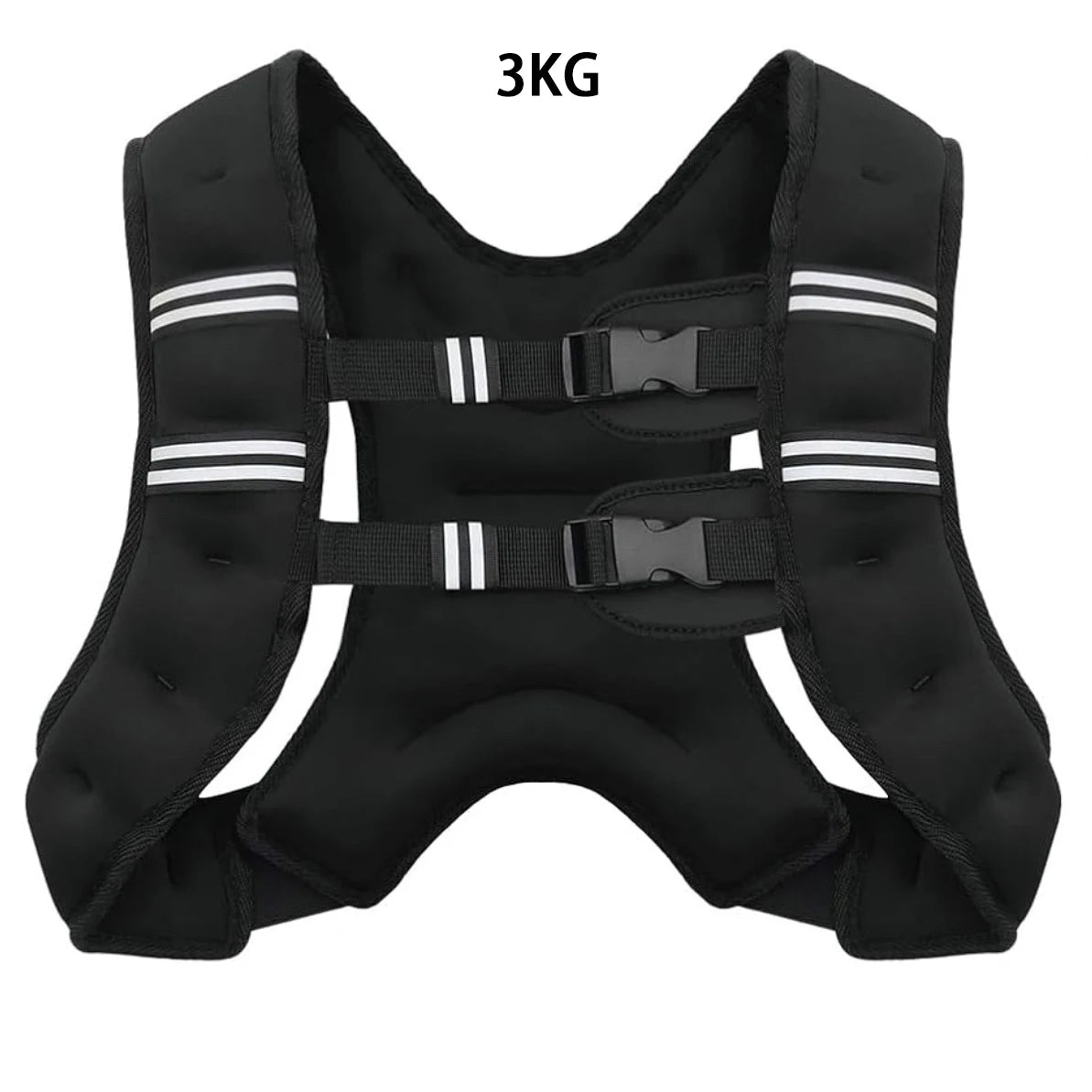 Weighted Vest with Reflective Stripes for Workout Strength Training Running Fitness ,Muscle Building Weight Loss Weightlifting