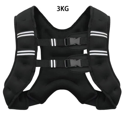 Weighted Vest with Reflective Stripes for Workout Strength Training Running Fitness ,Muscle Building Weight Loss Weightlifting
